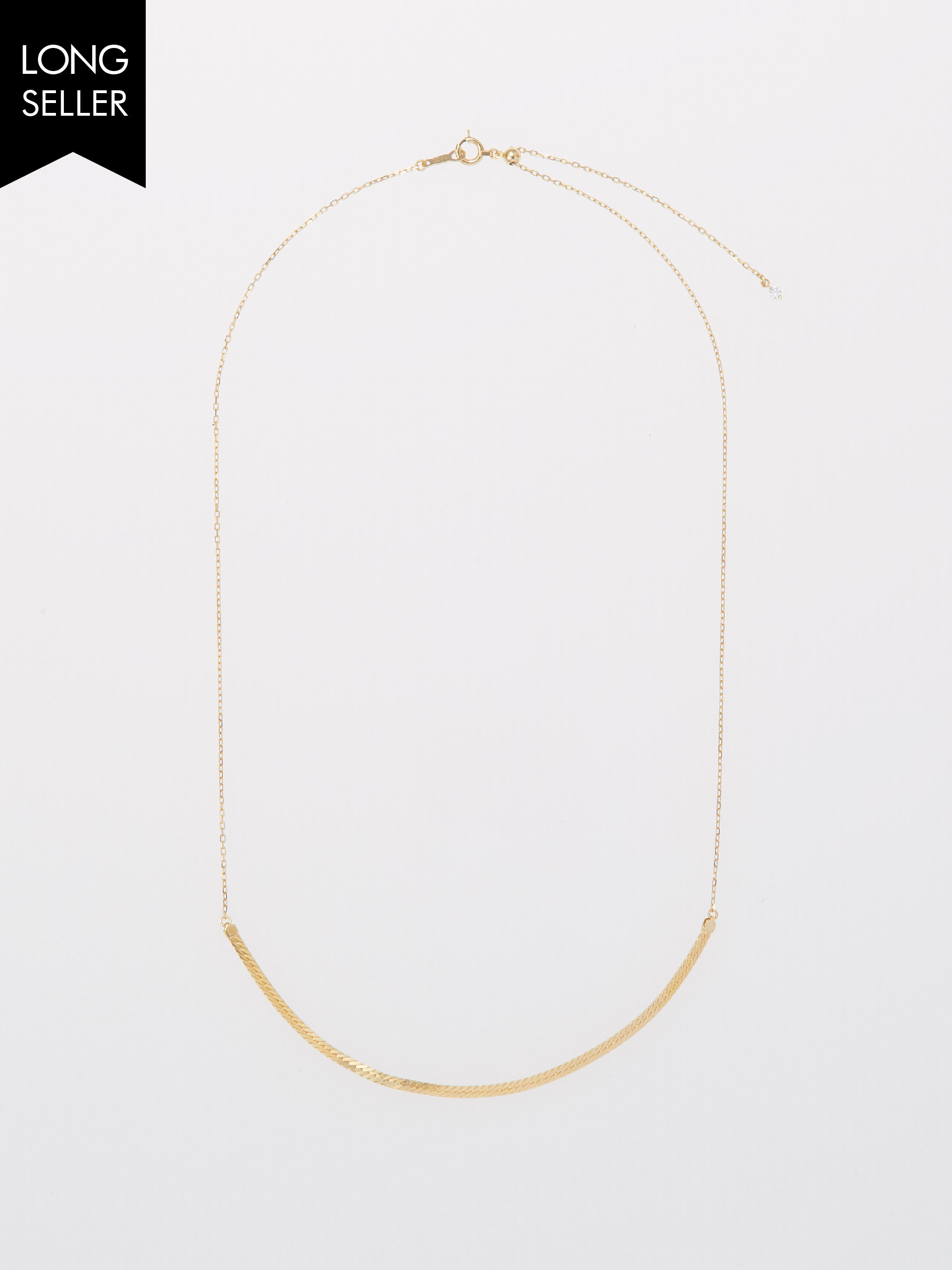 HERRINGBONE K18 CHAIN NECKLACE