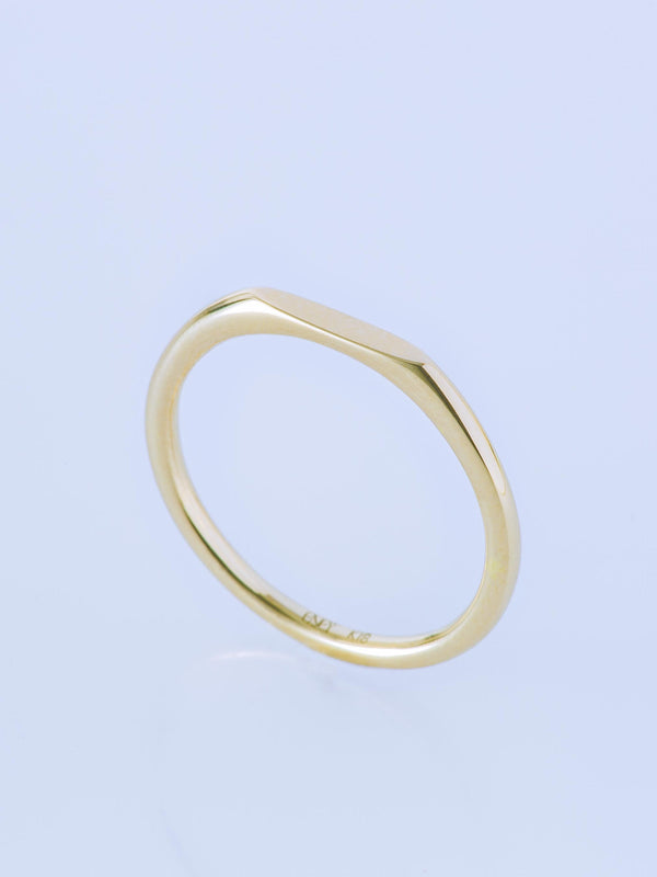 SURFACE K18YG  MIRROR SLIM  RING