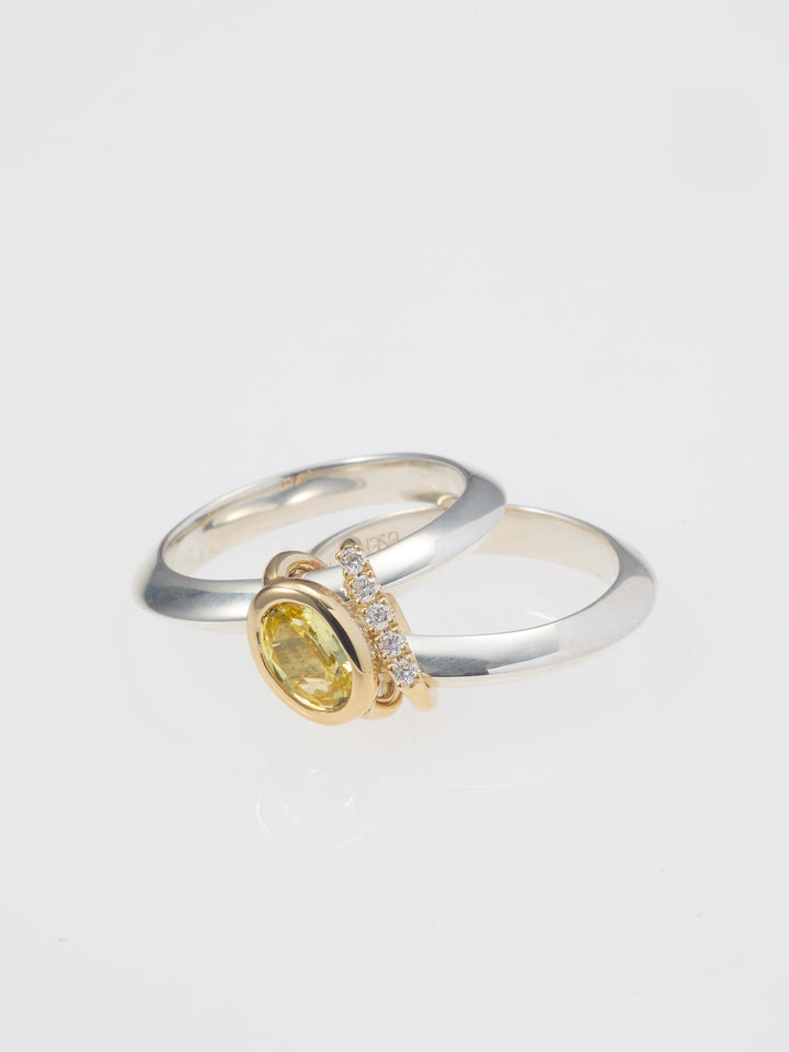 めぶき ダブルリング/サファイアイエロー | ENEY エネイ – ENEY