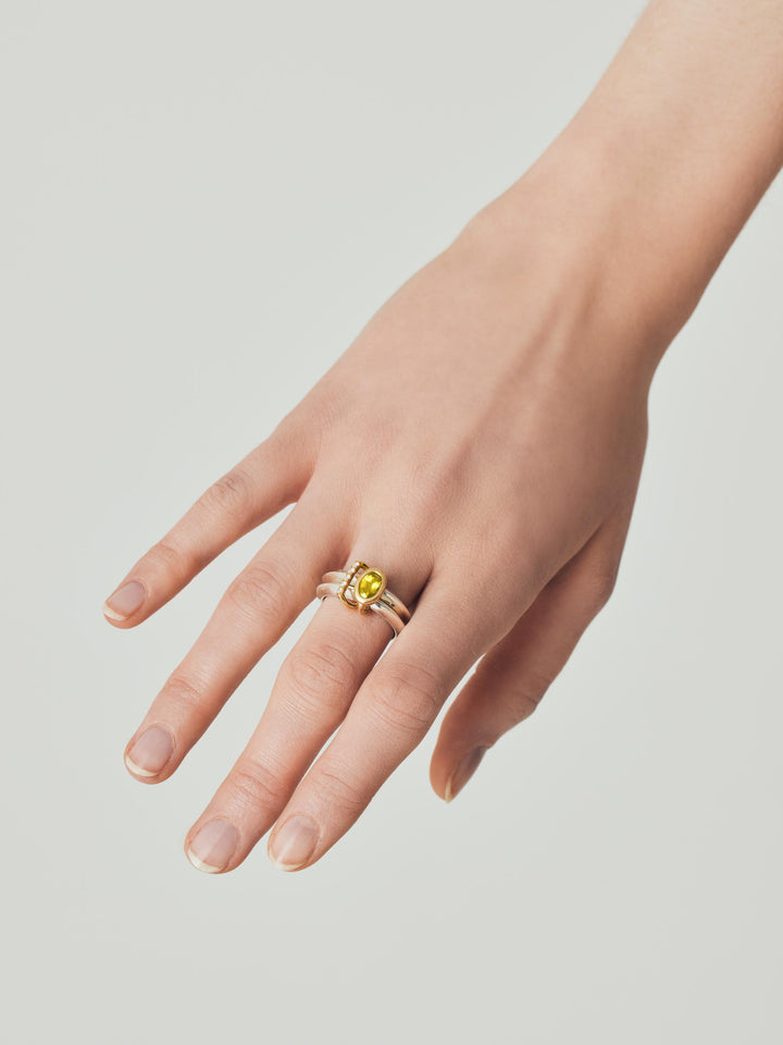 めぶき ダブルリング/サファイアイエロー | ENEY エネイ – ENEY