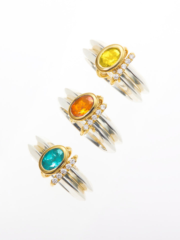 めぶき ダブルリング/サファイアイエロー | ENEY エネイ – ENEY公式