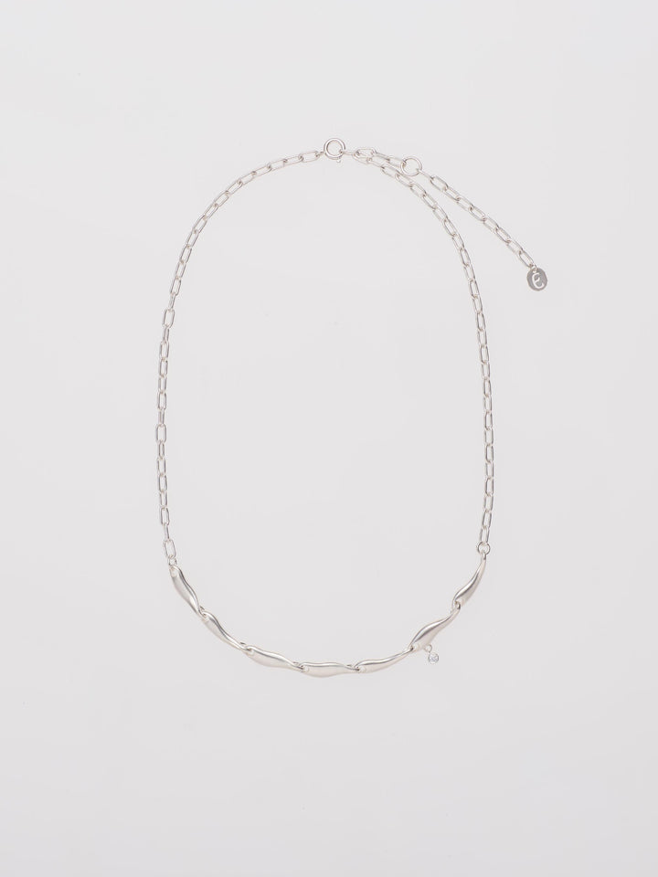 【最終値下げ】CASUCA ミクスドチェーンネックレス　lotus SV925 lotus ミクスドネックレス -K18YG- | CASUCA