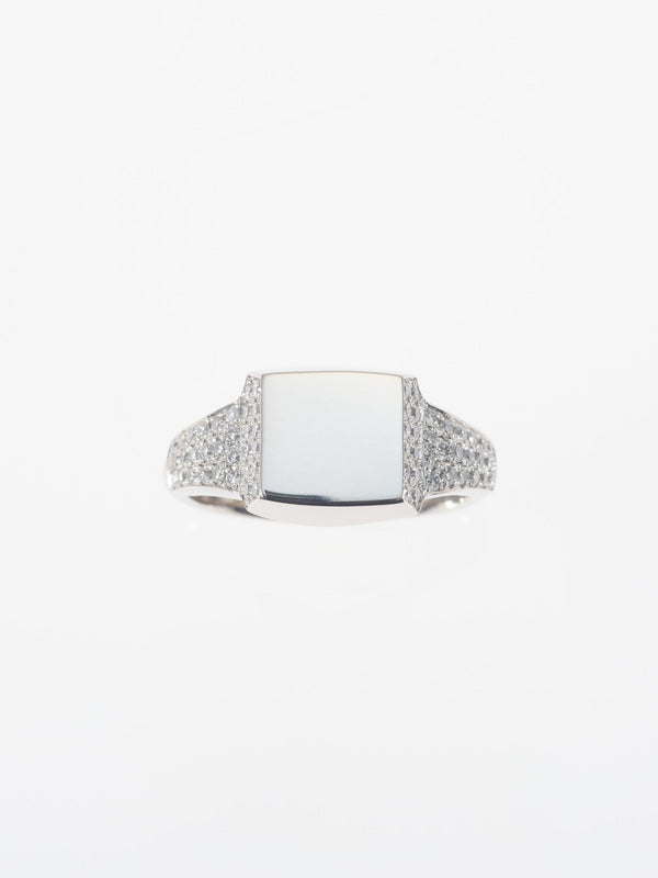 SIGNET RICH RING PT900