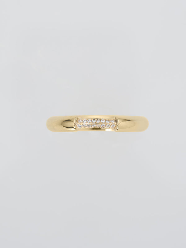 1/8 BRIDGE DIAMOND RING K18YG × K18YG