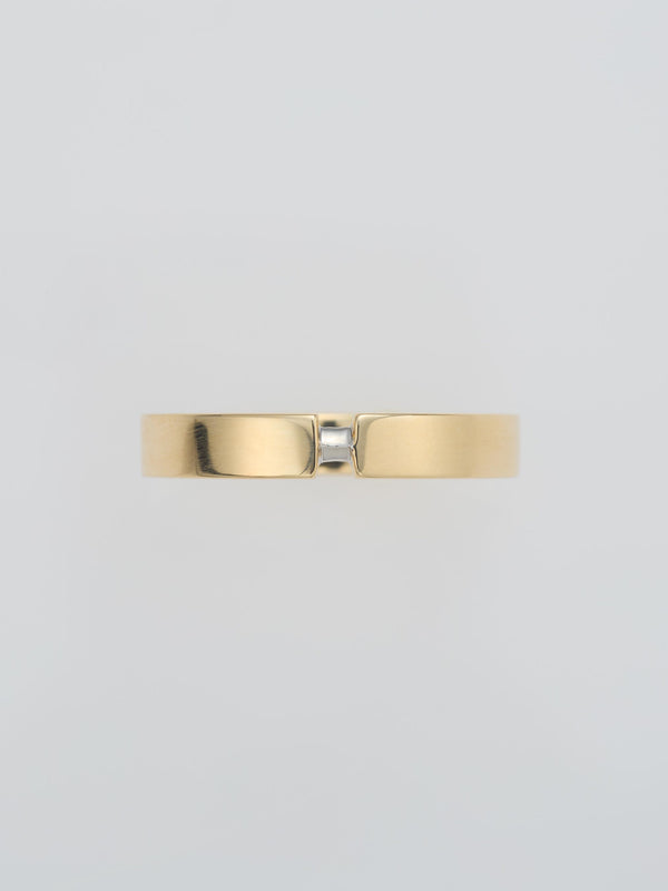 BRIDGE RING HIRA K18YG × PT900
