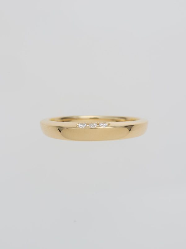 SMOOTH DIAMOND RING K18YG