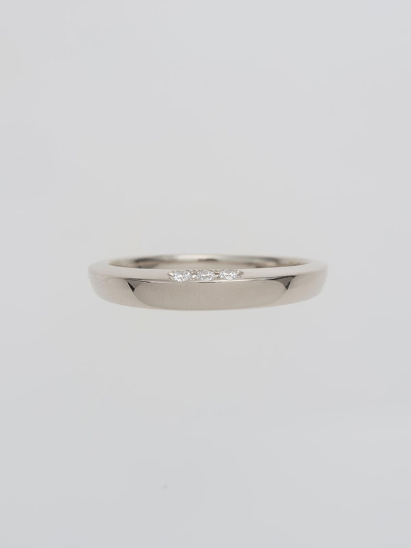 SMOOTH DIAMOND RING K18WG