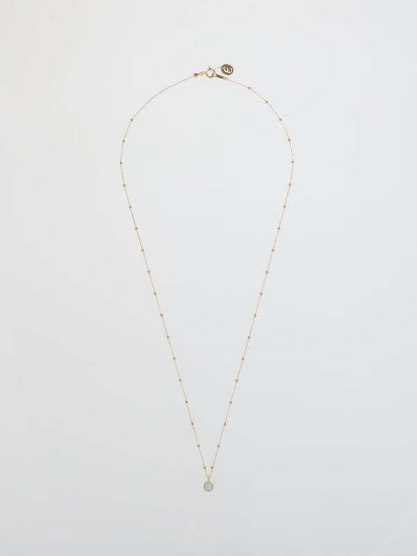 TSUTA K10YG DIAMOND CHAIN NECKLACE