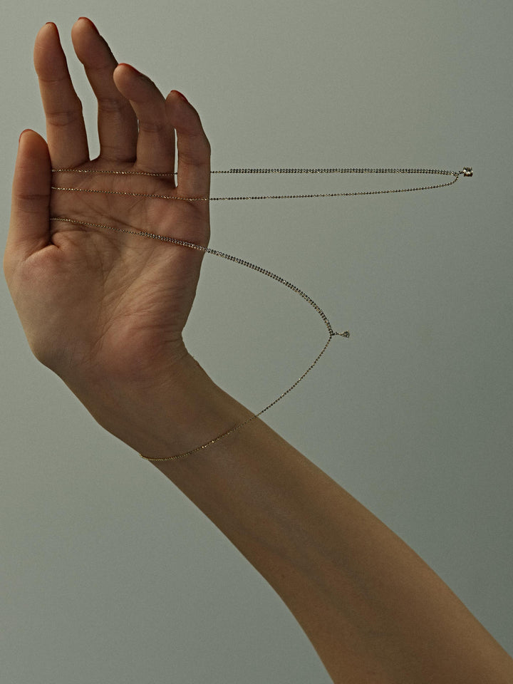 ピクセル 0.2カラット ラウンドチェーンネックレス | ENEY エネイ