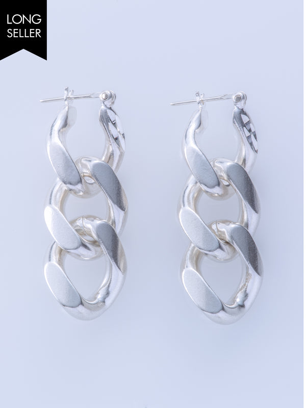 KIHEI DESIGN CUT TRIPLE PIERCED EARRINGS