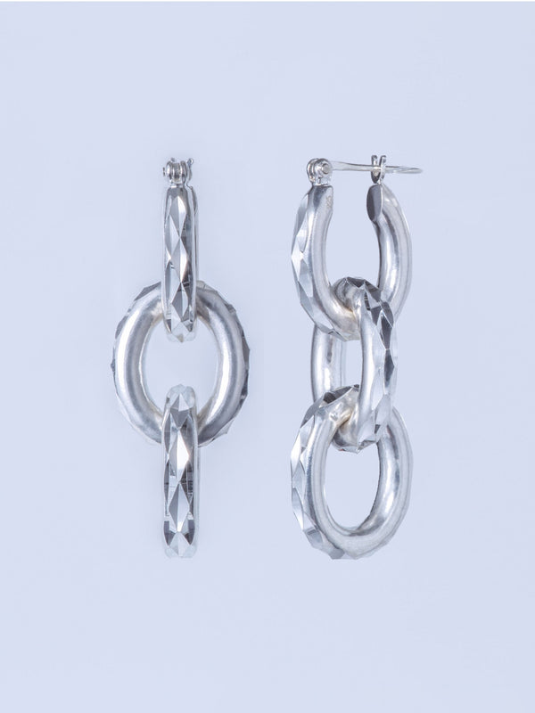 ANTWERP DESIGN CUT TRIPLE PIERCED EARRING