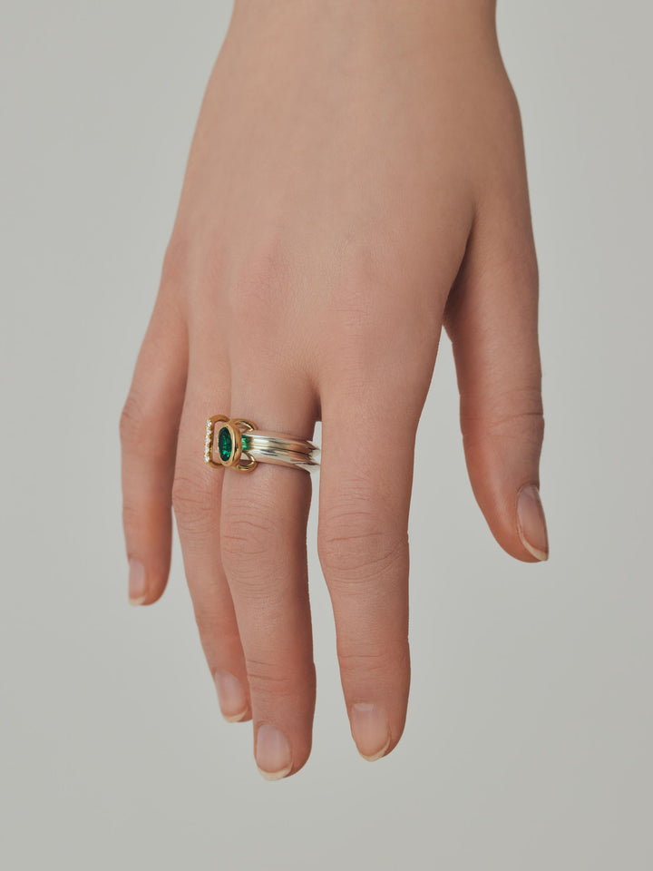 めぶき ダブルリング/エメラルド | ENEY エネイ – ENEY公式オンライン