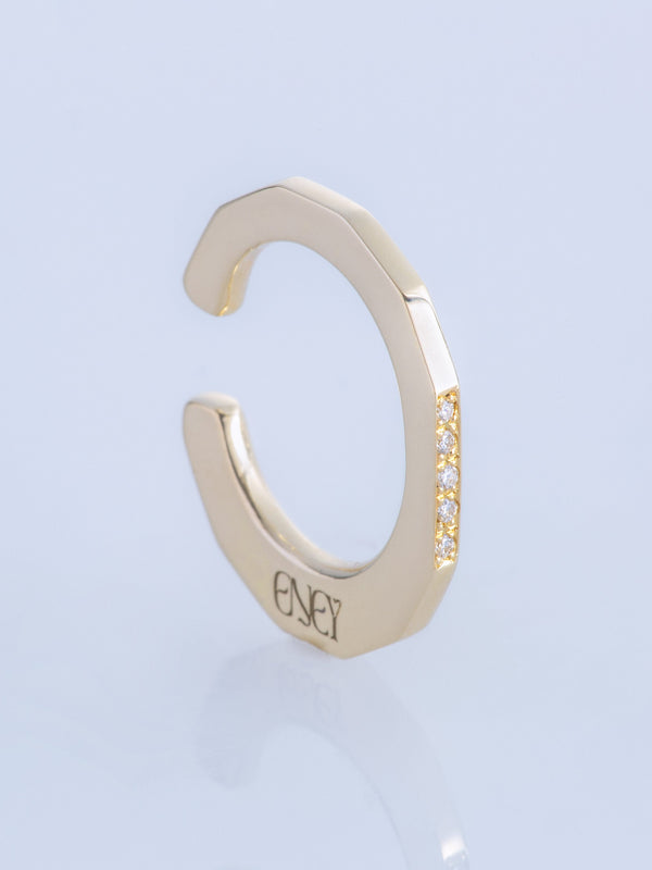 FULL MOON MELEE DIAMOND EAR CUFF