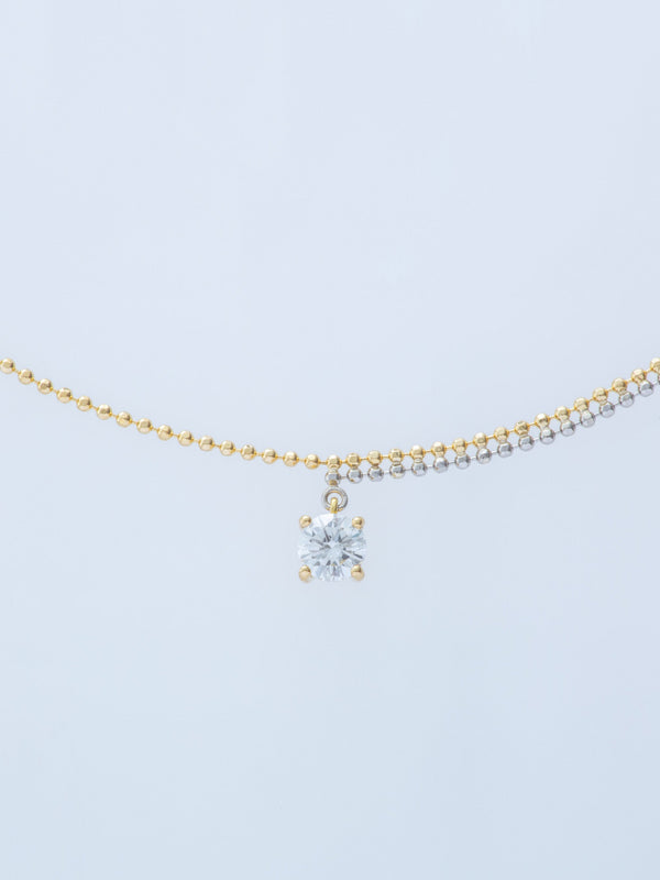 PIXEL 0.23CT ROUND CHAIN NECKLACE