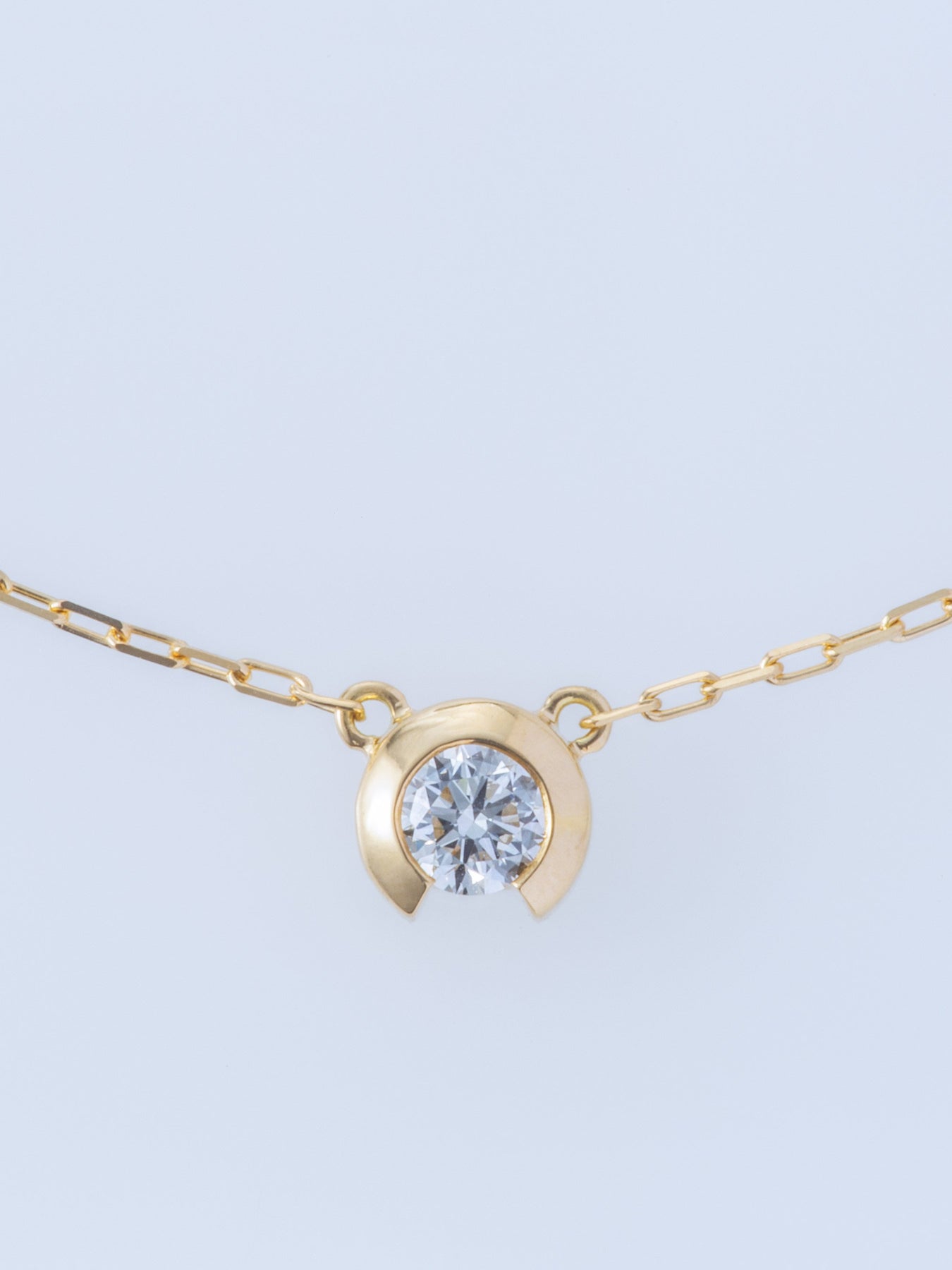 BEZEL 0.17CT NECKLACE