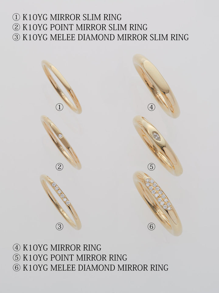 ENEY サーフェス K10YG マットスリムリング サーフェス K10YG マット仕上げ スリムリング | ENEY エネイ